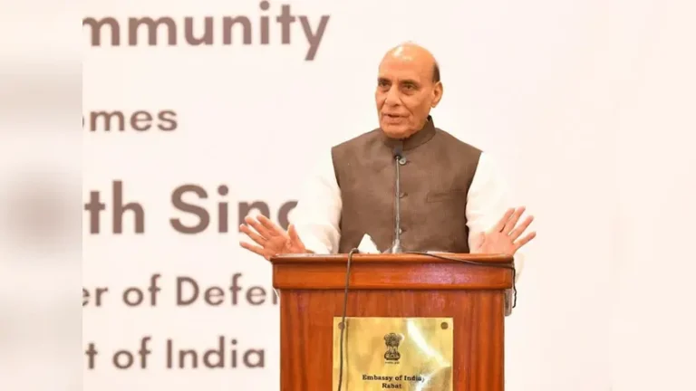 وزير الدفاع الهندي من المغرب: “كشمير المحتلة” ستعود إلى الهند من دون استخدام القوة