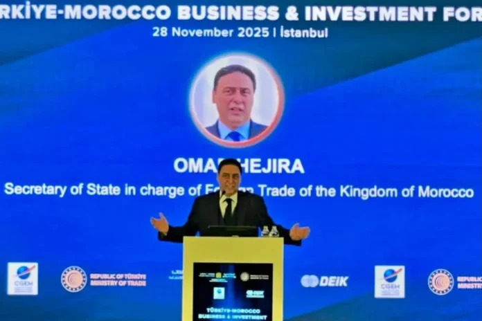 كاتب الدولة المغربي المكلف بالتجارة الخارجية عمر حجيرة في منتدى اسطنبول